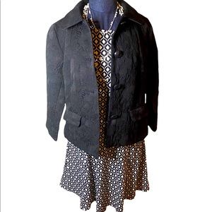 Old Navy Black Brocade Jacket, Size M